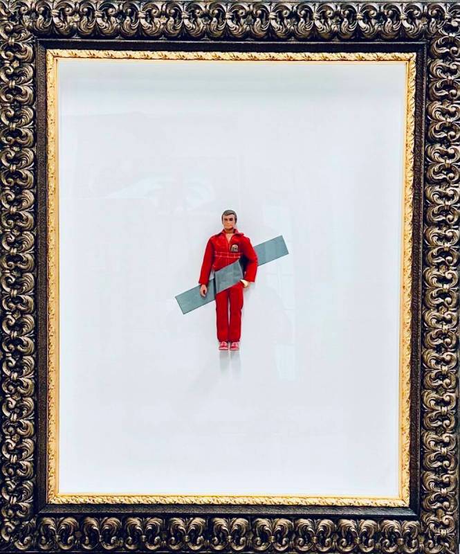"Six Million Dollar Man With Banana" featuring the Steve Austin action figure. (Animazing Gallery)