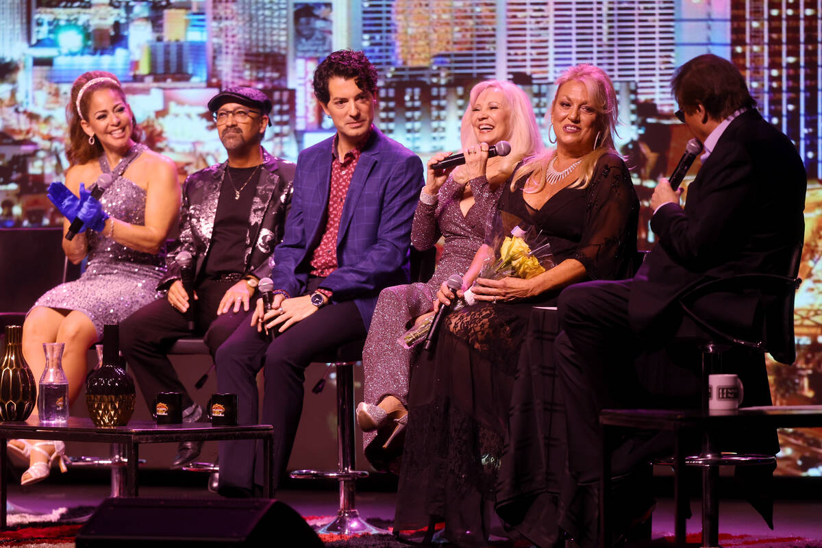 Guests, from left, Janien Valentine, Billy Fischer, Jonathan Karrant, co-host Corrie Sachs and ...