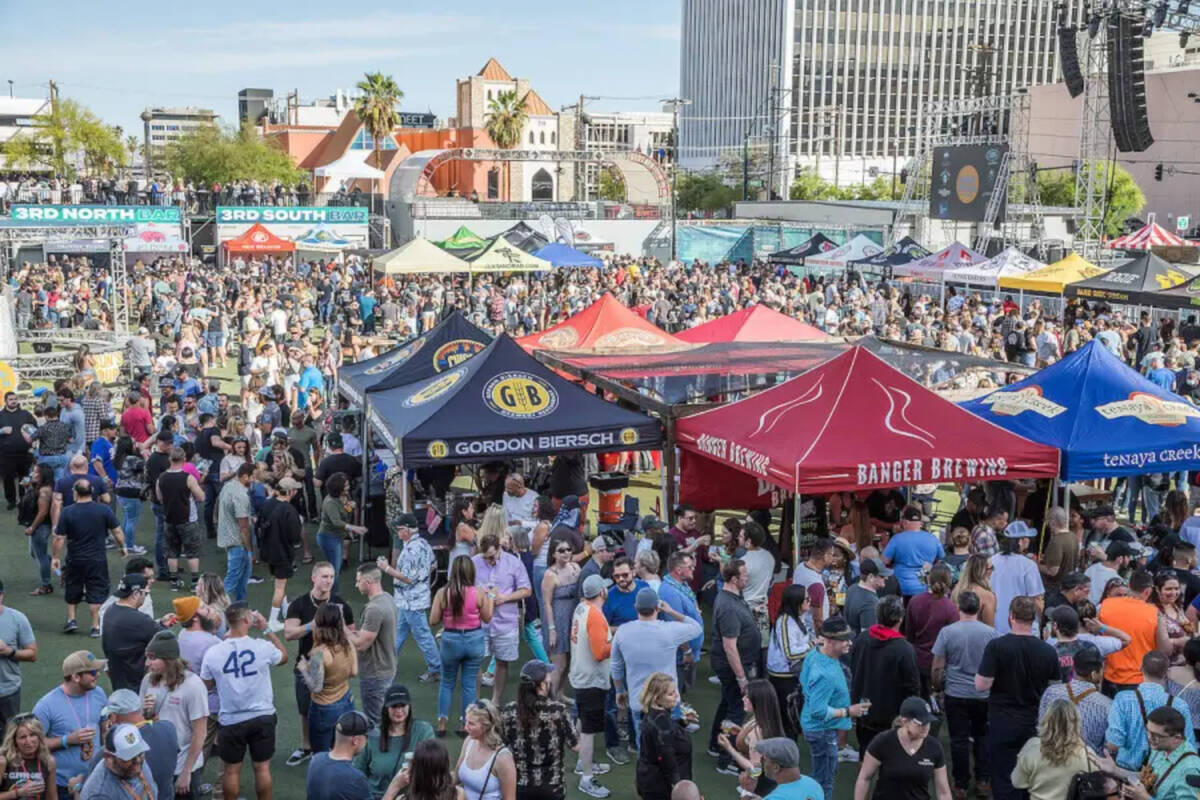 Great Vegas Festival of Beer runs April 5, 2025, in downtown Las Vegas. (Fred Morledge)