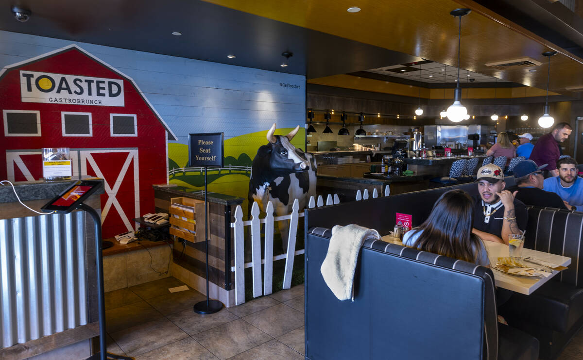 The entrance to Toasted Gastrobrunch on Friday, Feb. 7, 2025, in Las Vegas . (L.E. Baskow/Las V ...