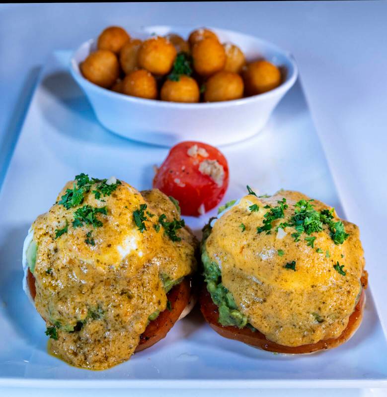 California eggs Benedict from Toasted Gastrobrunch, on Friday, Feb. 7, 2025, in Las Vegas . (L. ...