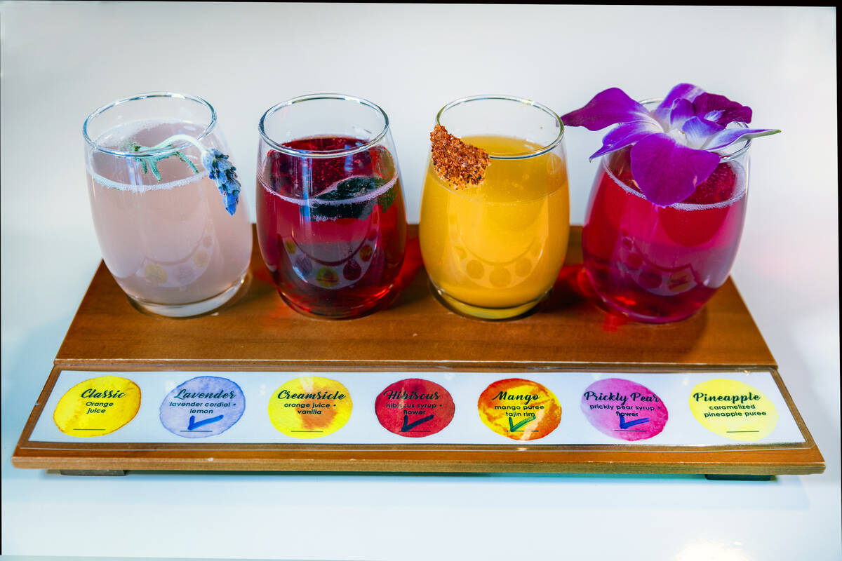 A variety of juices can be had at Toasted Gastrobrunch, at the top of Yelp's Top 100 Brunch Spo ...