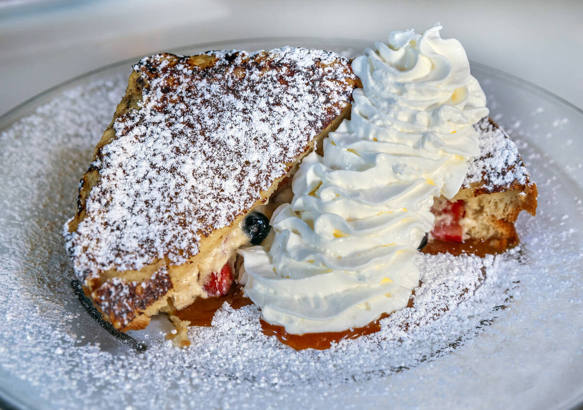 Stuffed French toast from Toasted Gastrobrunch on Friday, Feb. 7, 2025, in Las Vegas . (L.E. Ba ...