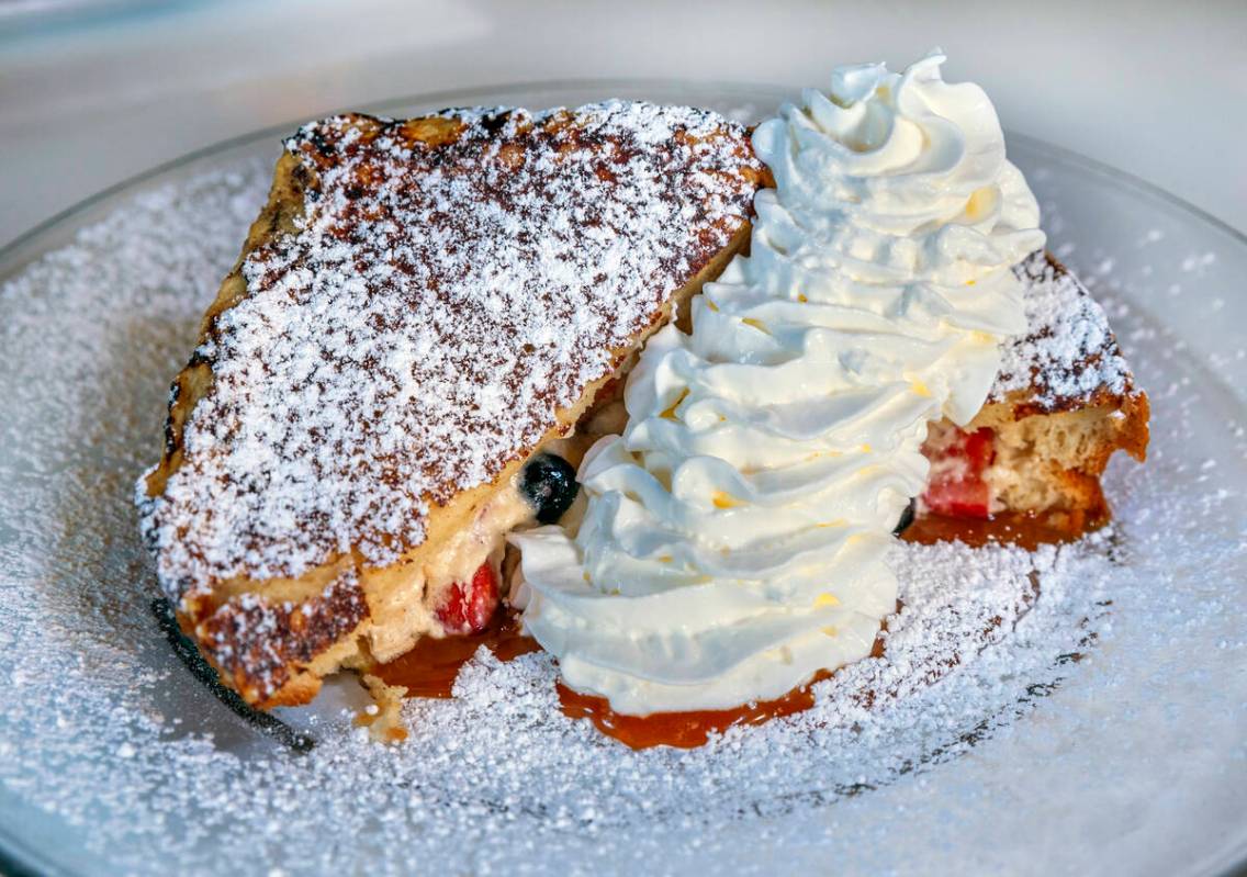 Stuffed French toast from Toasted Gastrobrunch on Friday, Feb. 7, 2025, in Las Vegas . (L.E. Ba ...