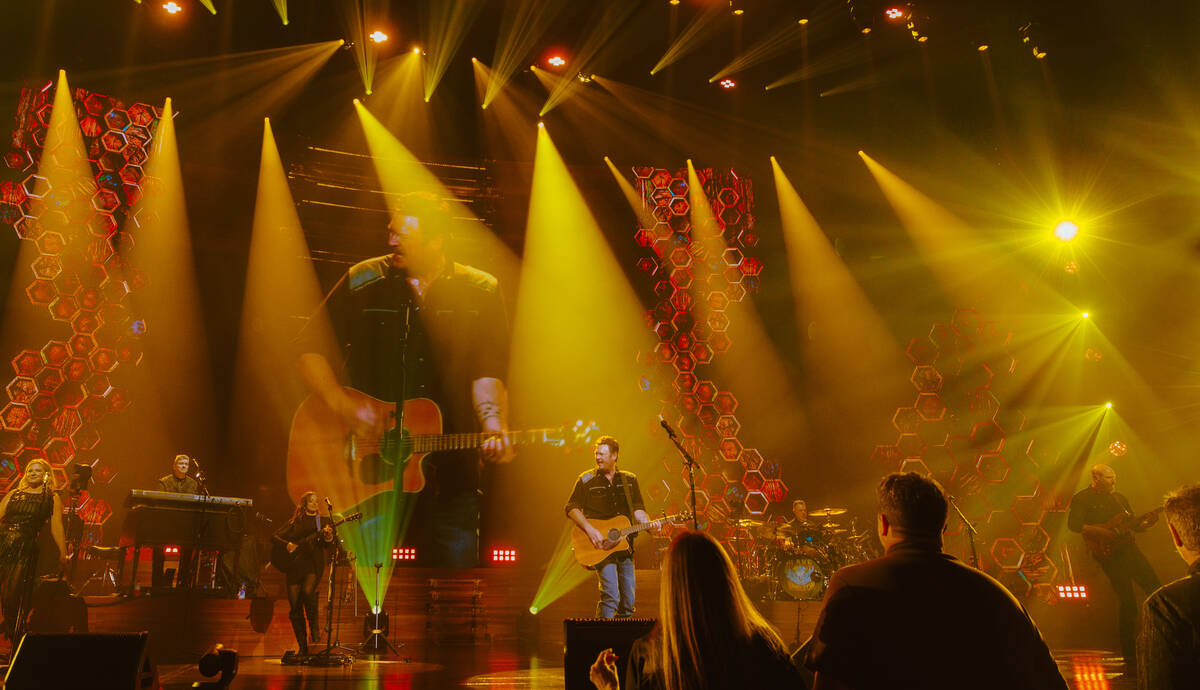 Blake Shelton performs on the opening night of his six-show residency at the Colosseum at Caesa ...