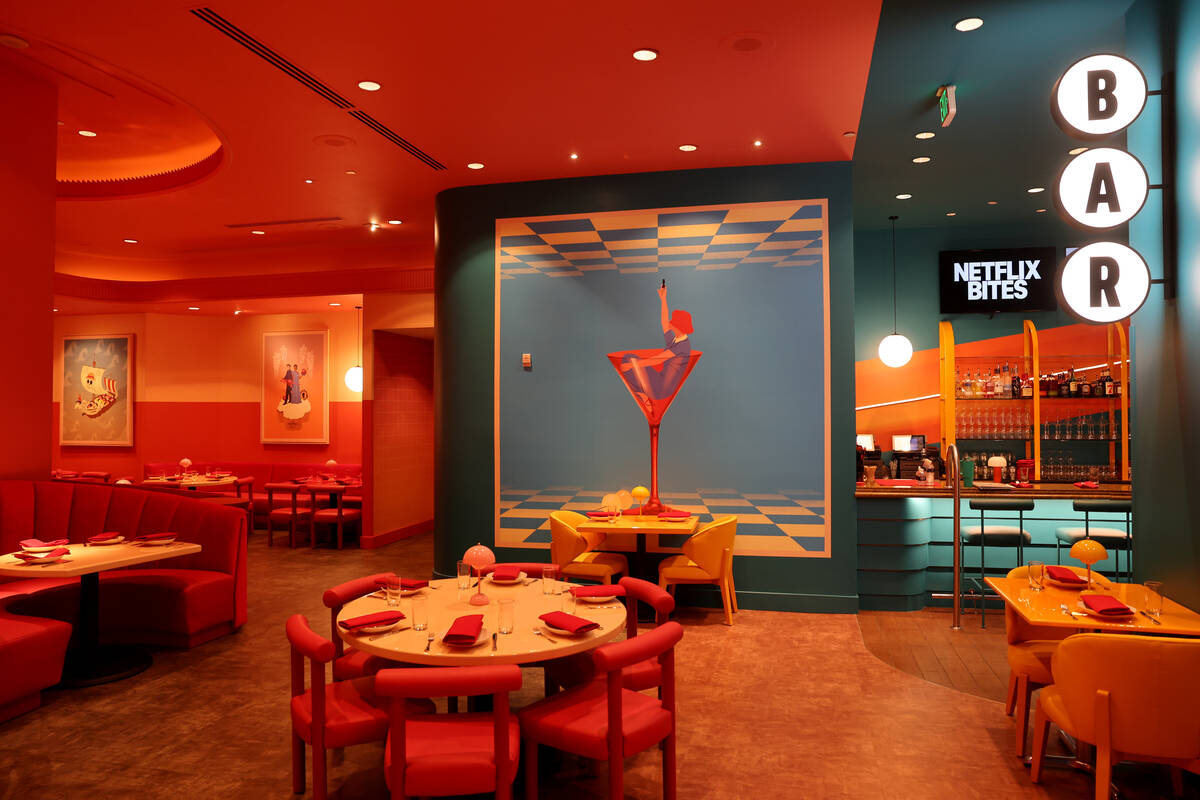 Netflix Bites at MGM Grand in Las Vegas is shown Monday, Feb. 10, 2025. The restaurant, which d ...