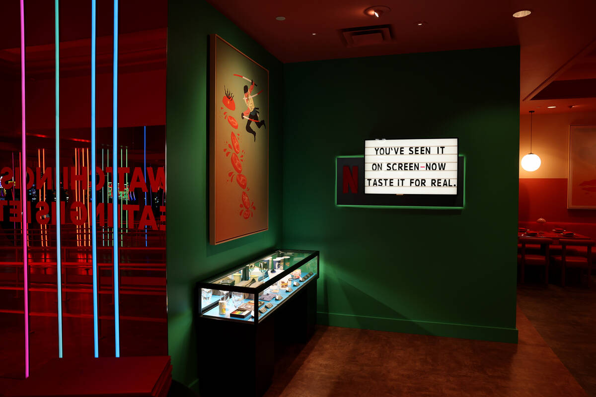 Netflix Bites at MGM Grand in Las Vegas is shown Monday, Feb. 10, 2025. The restaurant, which d ...