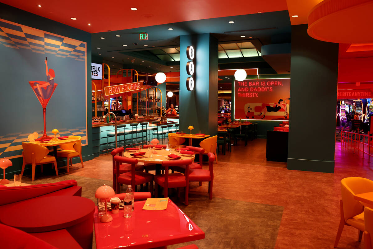 Netflix Bites at MGM Grand in Las Vegas is shown Monday, Feb. 10, 2025. The restaurant, which d ...