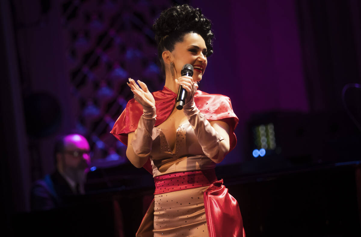 Melody Sweets performs at Myron’s at The Smith Center on Saturday, Feb. 8, 2025, in Las ...