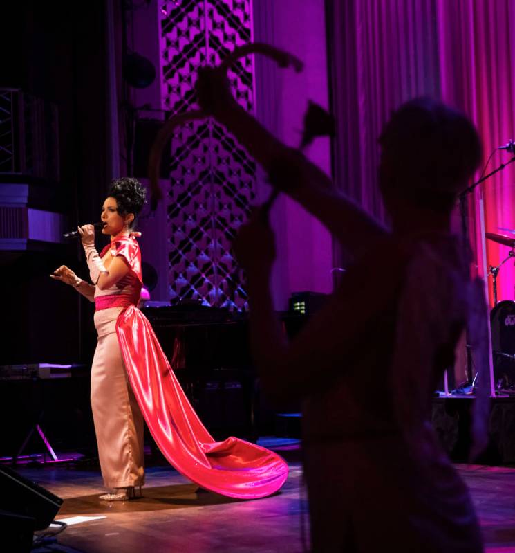 Melody Sweets performs at Myron’s at The Smith Center on Saturday, Feb. 8, 2025, in Las ...