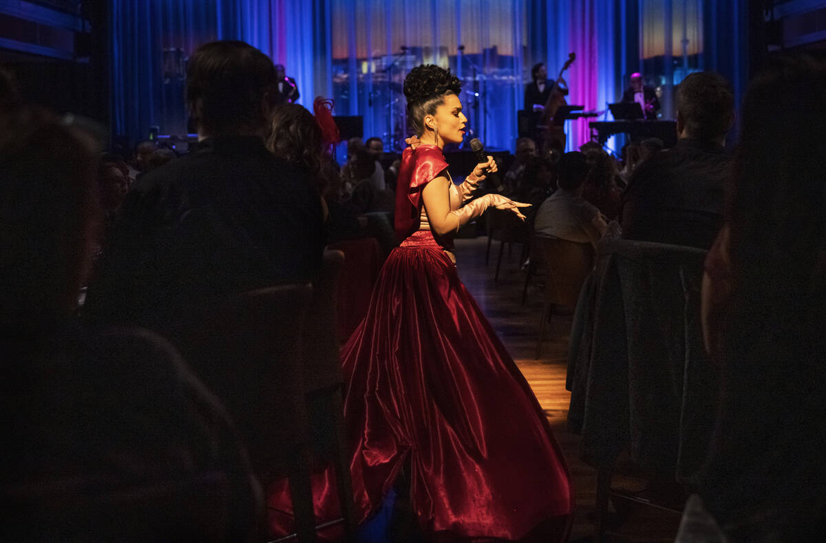 Melody Sweets performs at Myron’s at The Smith Center on Saturday, Feb. 8, 2025, in Las ...