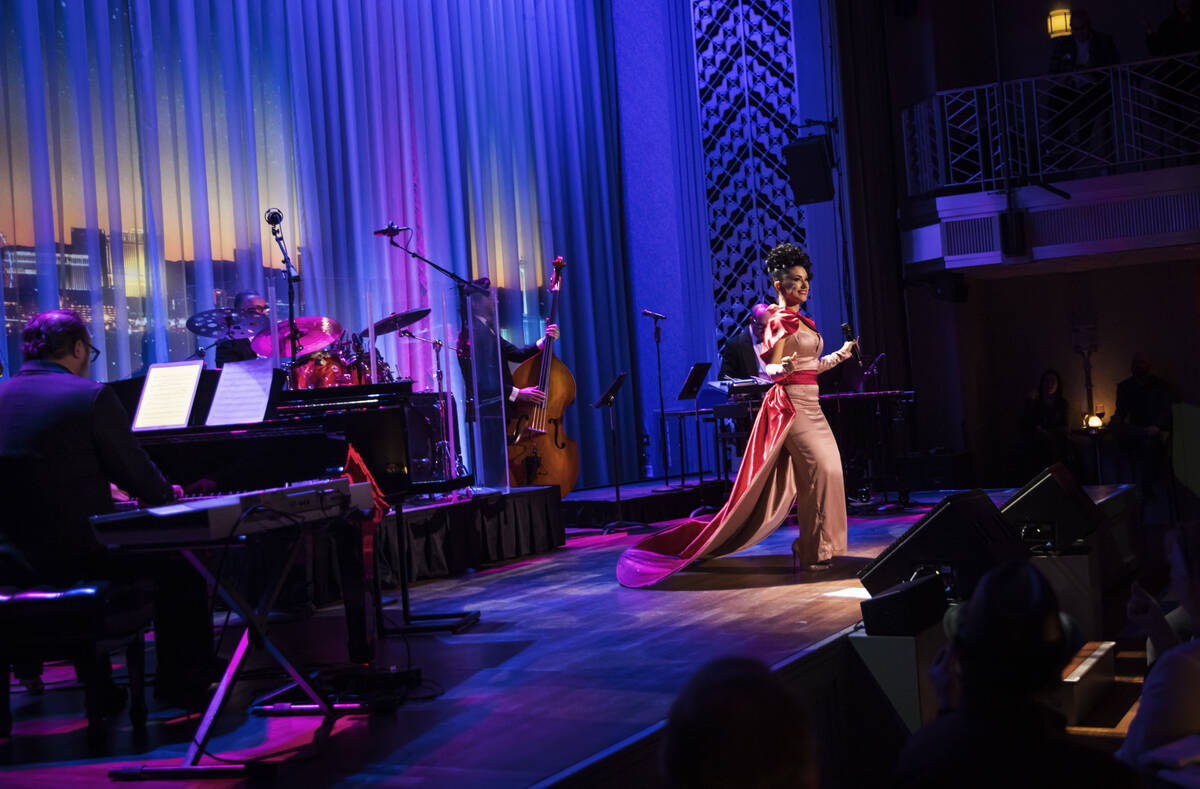 Melody Sweets performs at Myron’s at The Smith Center on Saturday, Feb. 8, 2025, in Las ...