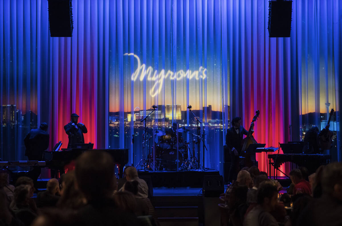 The band prepares to perform with Melody Sweets, not pictured, at Myron’s at The Smith C ...