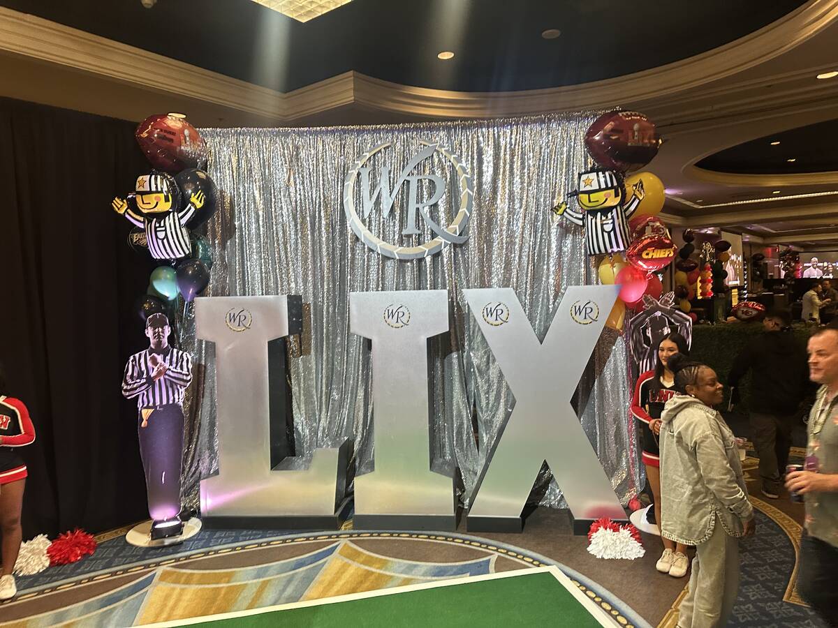 A shot of Westgate's Super Pigskin Party on Sunday, Feb. 9, 2025. (John Katsilometes/Las Vegas ...