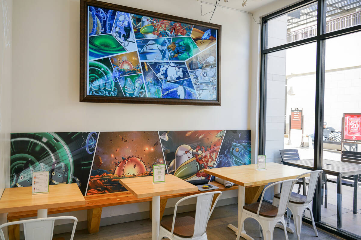 The interior of the new Clouffee & Tea, which features a robot barista in the shop at Town Squa ...