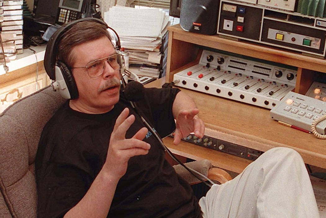 Art Bell is seen at at his home in Pahrump in 1996. (Las Vegas Review-Journal)