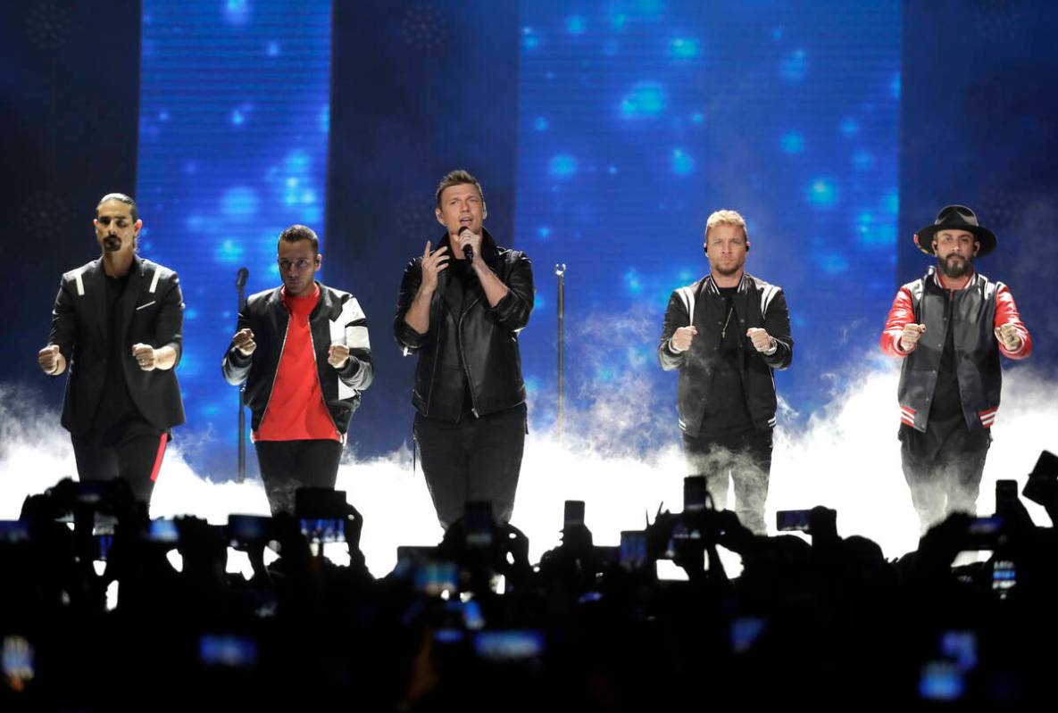 Kevin Richardson, Howie Dorough, Nick Carter, Brian Littrell, and AJ McLean of Backstreet Boys, ...
