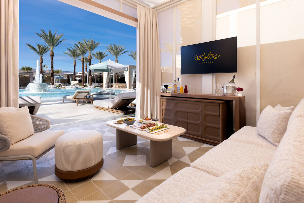 A look at Bel-Air pool at Durango Casino & Resort, site of the “Bel-Aire Backyard Poolside C ...