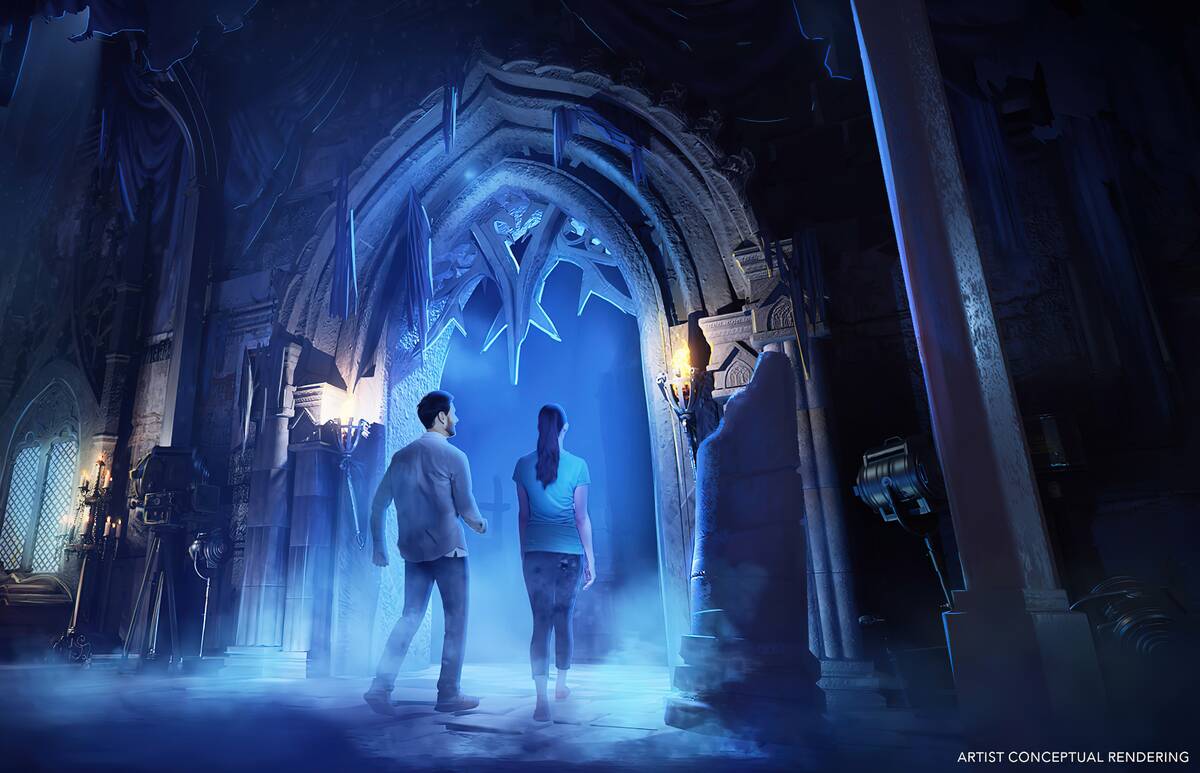 Universal Horror Unleashed is coming to a 20-acre expansion of Area15 in 2025. (Universal Desti ...