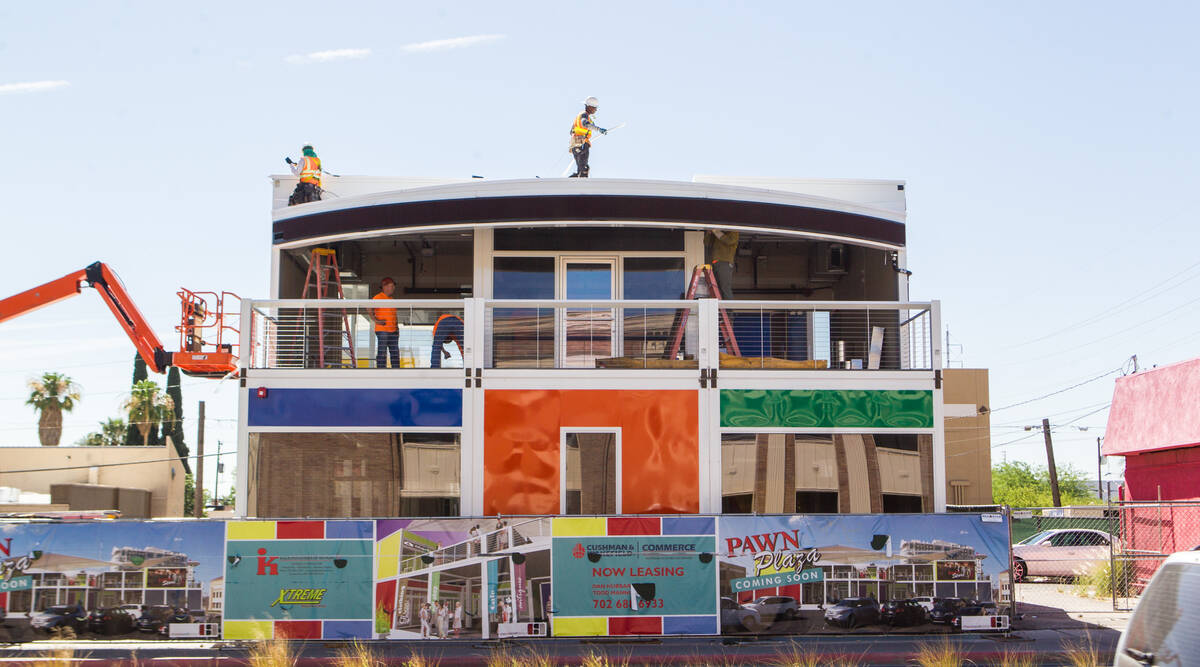 Pawn Plaza is seen in downtown Las Vegas on June 17, 2015. (Chase Stevens/Las Vegas Review-Journal)