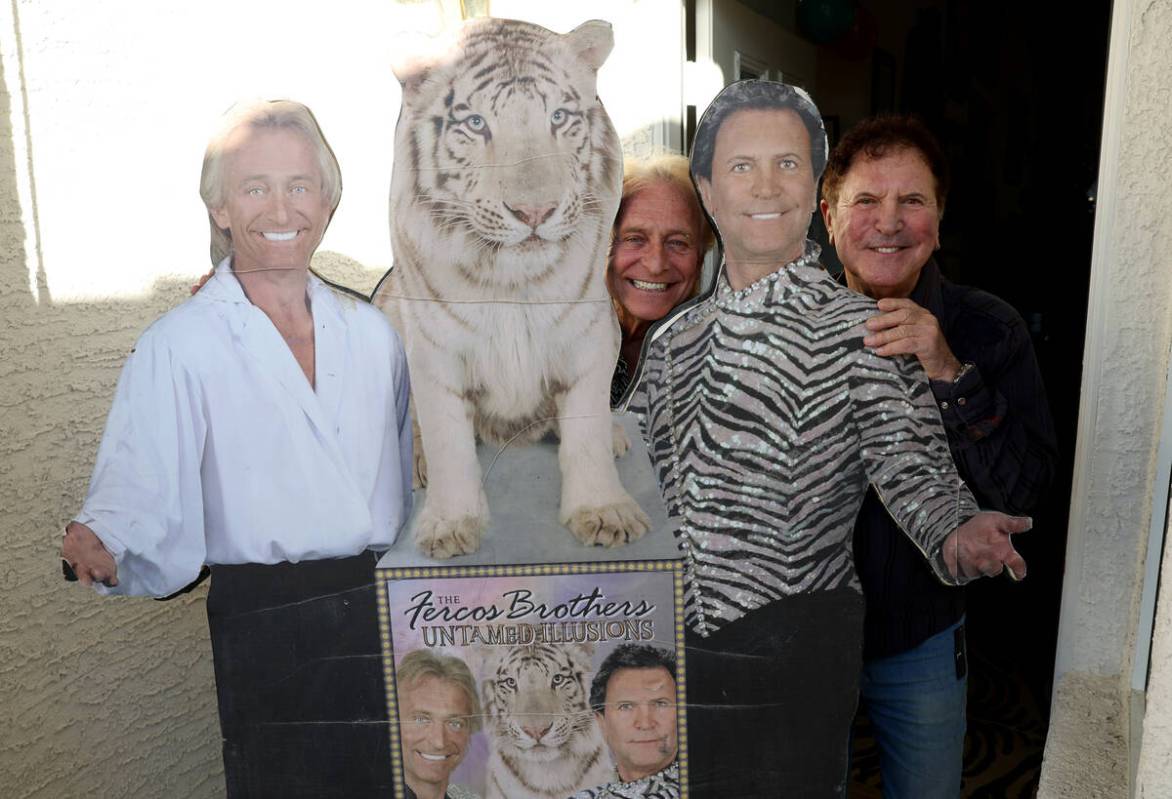 Tony, left, and Ferdinand Fercos pose for a photo at Tony’s Las Vegas home Thursday, Jan. 2, ...