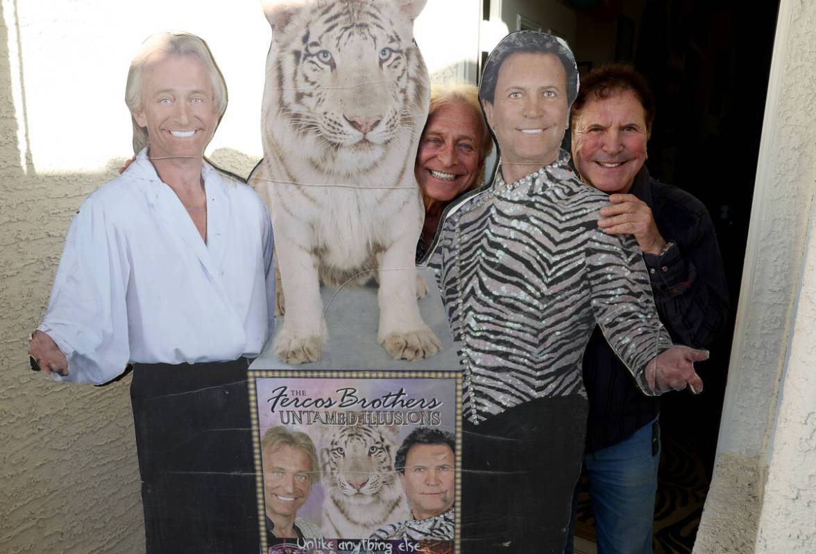 Tony, left, and Ferdinand Fercos pose for a photo at Tony’s Las Vegas home Thursday, Jan. 2, ...