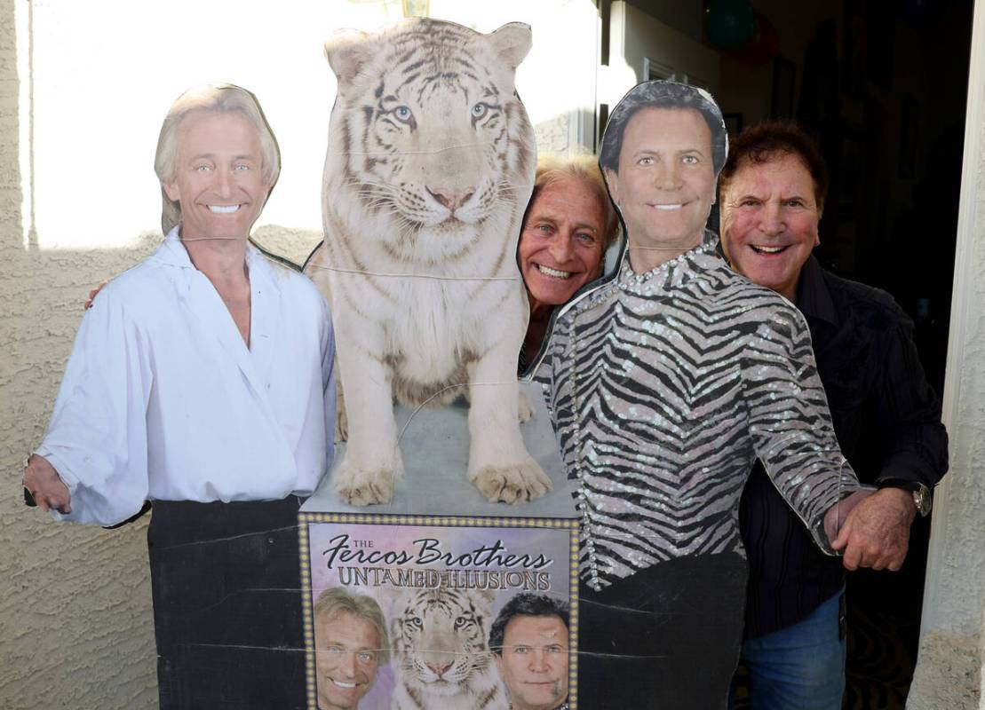 Tony, left, and Ferdinand Fercos pose for a photo at Tony’s Las Vegas home Thursday, Jan ...