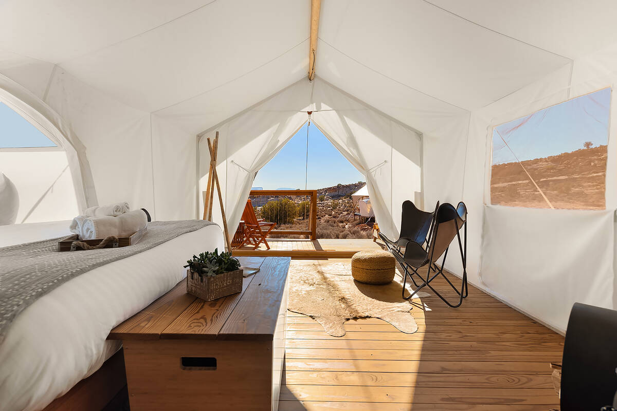 Under Canvas’ Lake Powell-Grand Staircase glamping site features 50 safari-style tents on ...