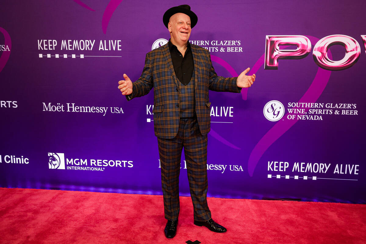 Jeff Ross walks the red carpet at the Power of Love gala at the MGM Grand Garden Arena Saturday ...