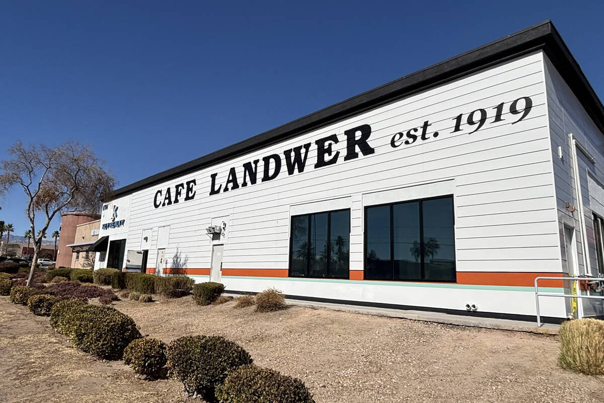The southern exterior of Cafe Landwer, which is replacing Chinglish Cantonese Wine Bar on West ...