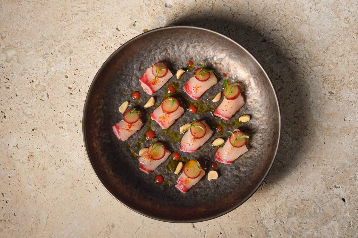 A tiradito of market fish from La Loba, which Las Vegas chef Oscar Amador is planning to open i ...