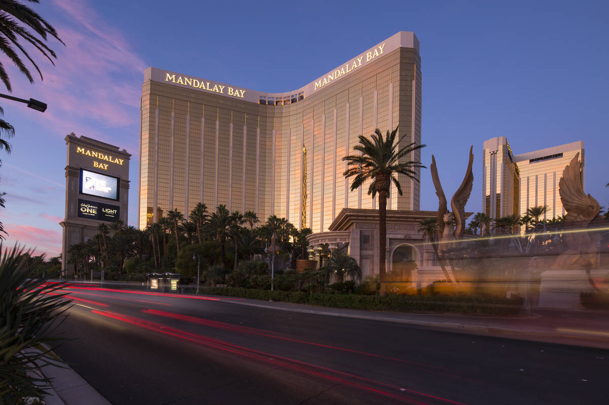 Mandalay Bay on the Strip in Las Vegas on Friday, Nov. 16, 2018. (Richard Brian/Las Vegas Revie ...