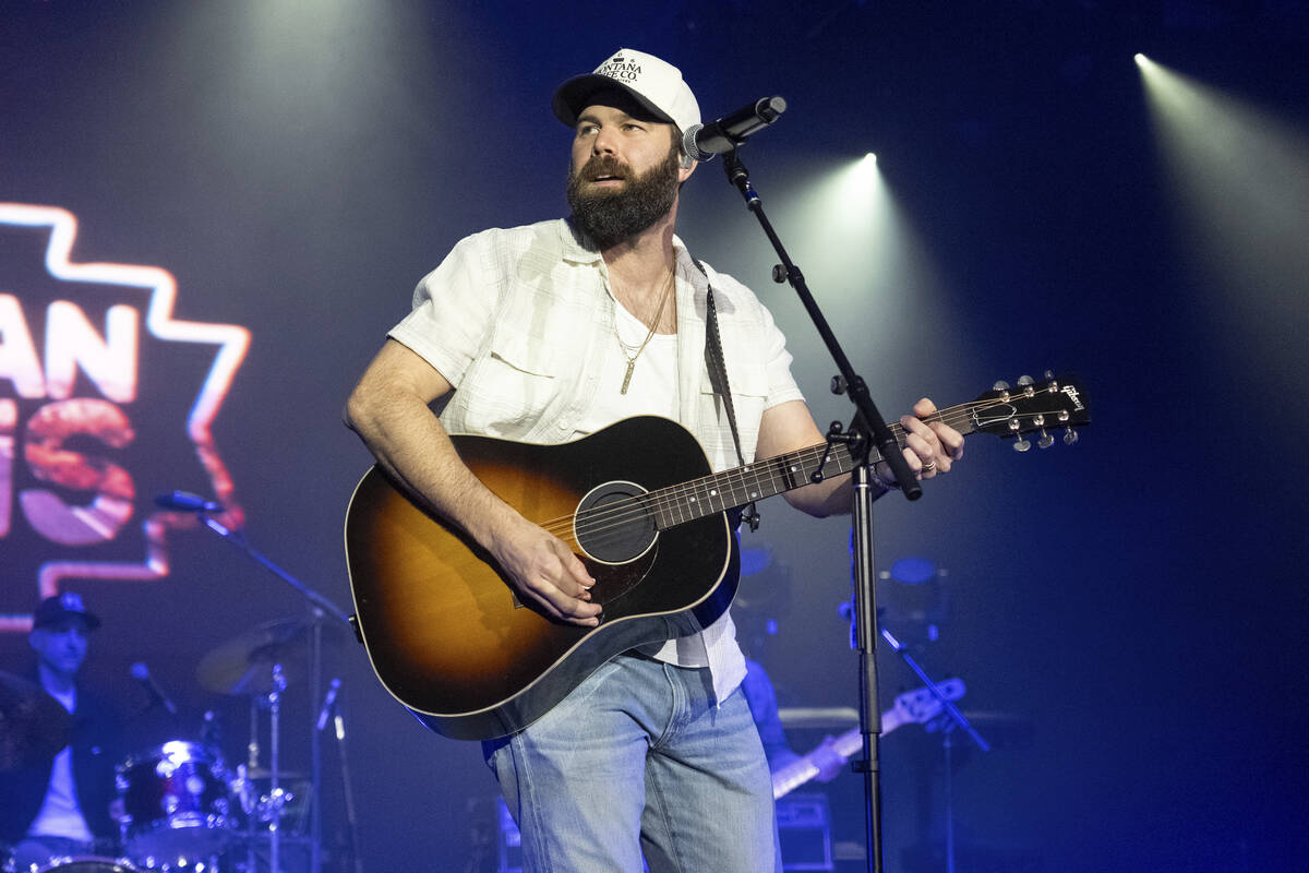 Jordan Davis performs during Amazon Music Presents Country Heat at Country Radio Seminar on Wed ...