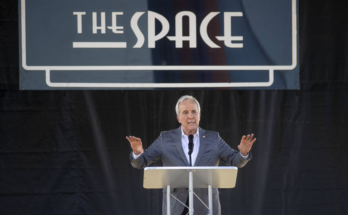 Larry Ruvo talks about The Space 2.0 on Monday, Feb. 24, 2025, in Las Vegas. The Space 2.0 will ...