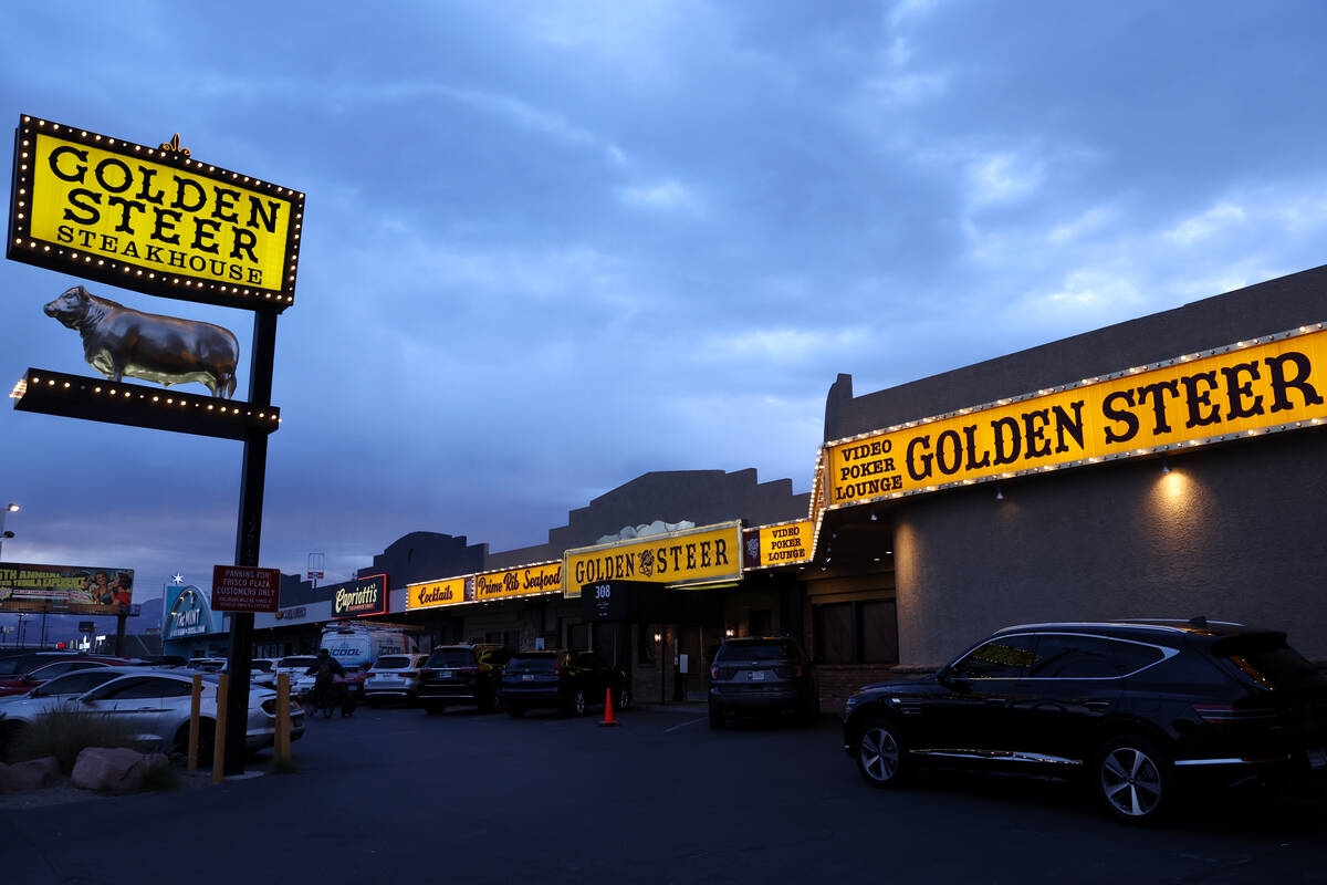 Golden Steer Steakhouse on West Sahara Avenue in Las Vegas is harnessing the longtime connectio ...