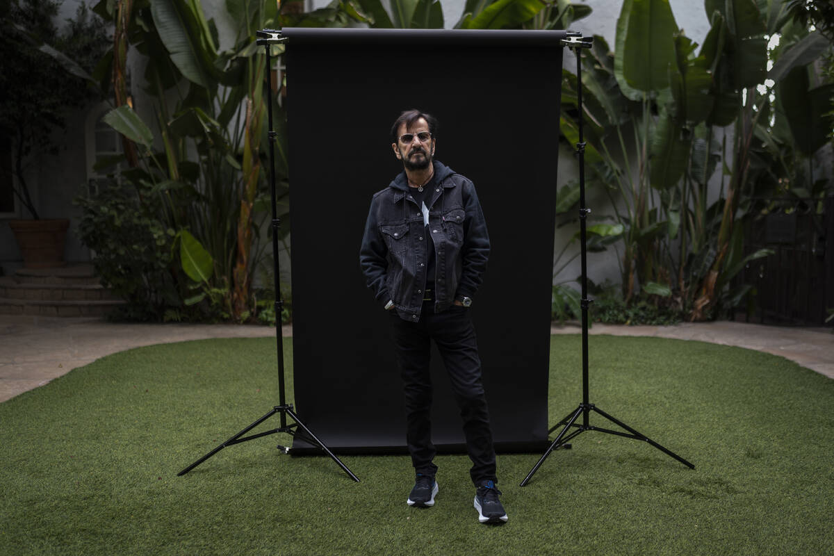 Ringo Starr poses for a portrait in West Hollywood, Calif., Thursday, Oct. 17, 2024. (AP Photo/ ...