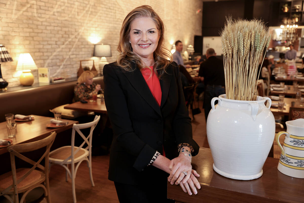 Elizabeth Blau, owner of Honey Salt, poses for a portrait at her restaurant in Las Vegas Wednes ...