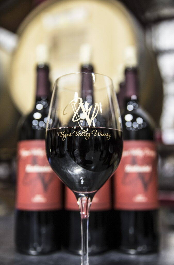 A glass of riesling at Vegas Valley Winery on Saturday, January 20, 2018, in Las Vegas. Benjami ...