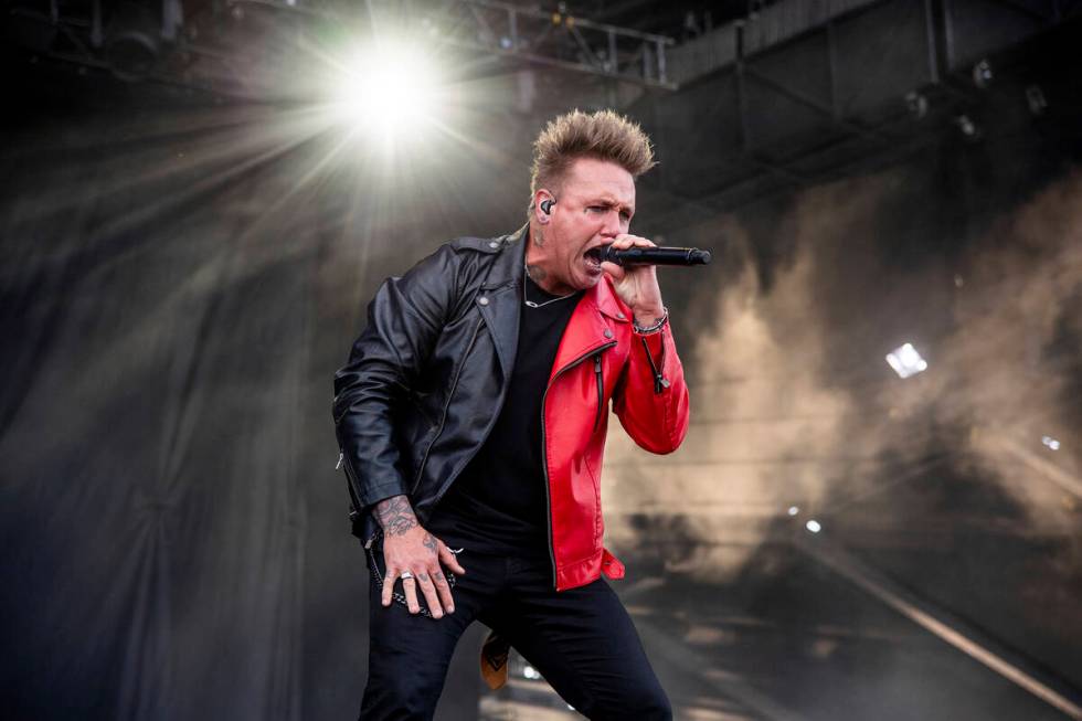 Jacoby Shaddix of Papa Roach performs at the Louder Than Life Music Festival at the Kentucky Ex ...