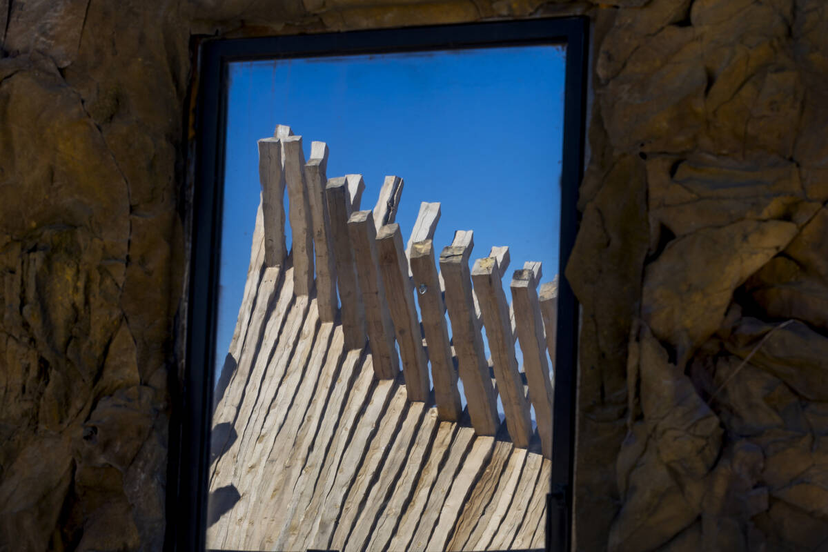 Dynamic architecture is reflected in the metal panels about Outpost X on Tuesday, Feb. 11, 2025 ...
