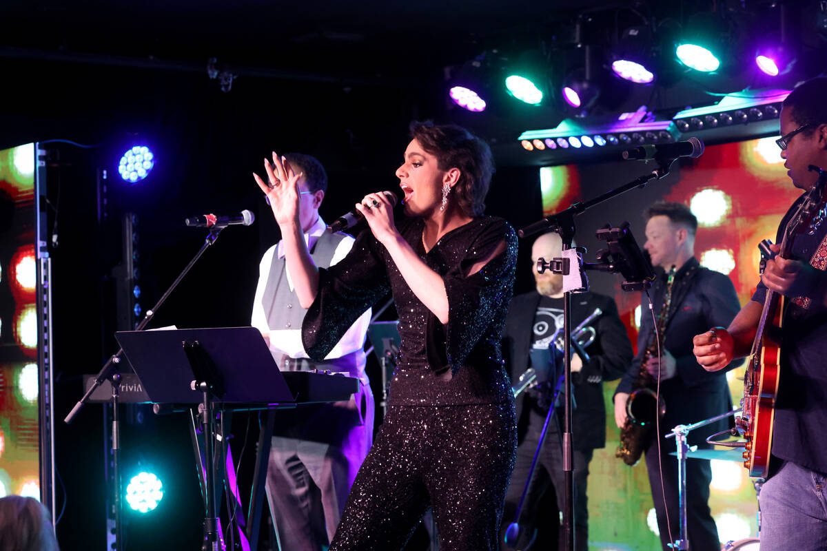 Seth Robichaux sings during the annual John Katsilometes birthday party fundraiser for St. Bald ...