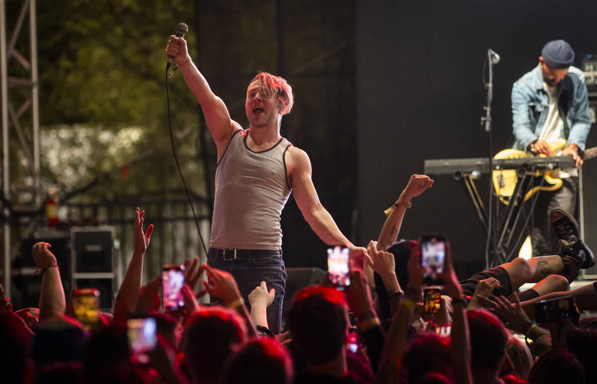 Johnny Whitney of The Blood Brothers performs during the final night of Best Friends Forever Fe ...