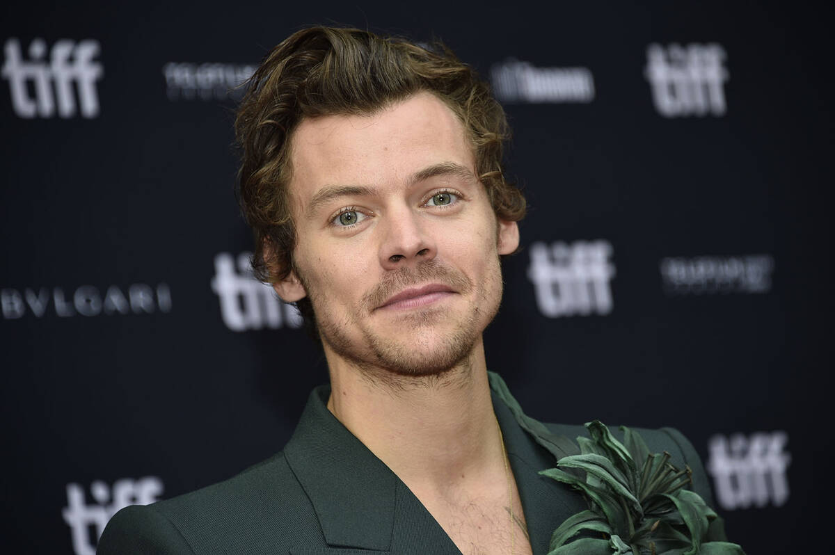 Harry Styles attends the premiere of “My Policeman” during the Toronto Internationa ...