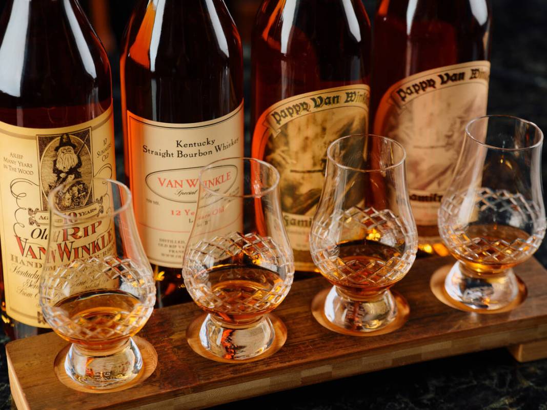 Cathédrale at Aria on the Las Vegas Strip introduced a tasting of Pappy Van Winkle, the highly ...