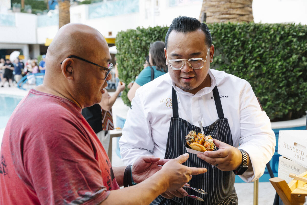 Chef Marty Lopez of Scotch 80 Prime at the 2024 Vegas Unstripped food and drink festival at the ...
