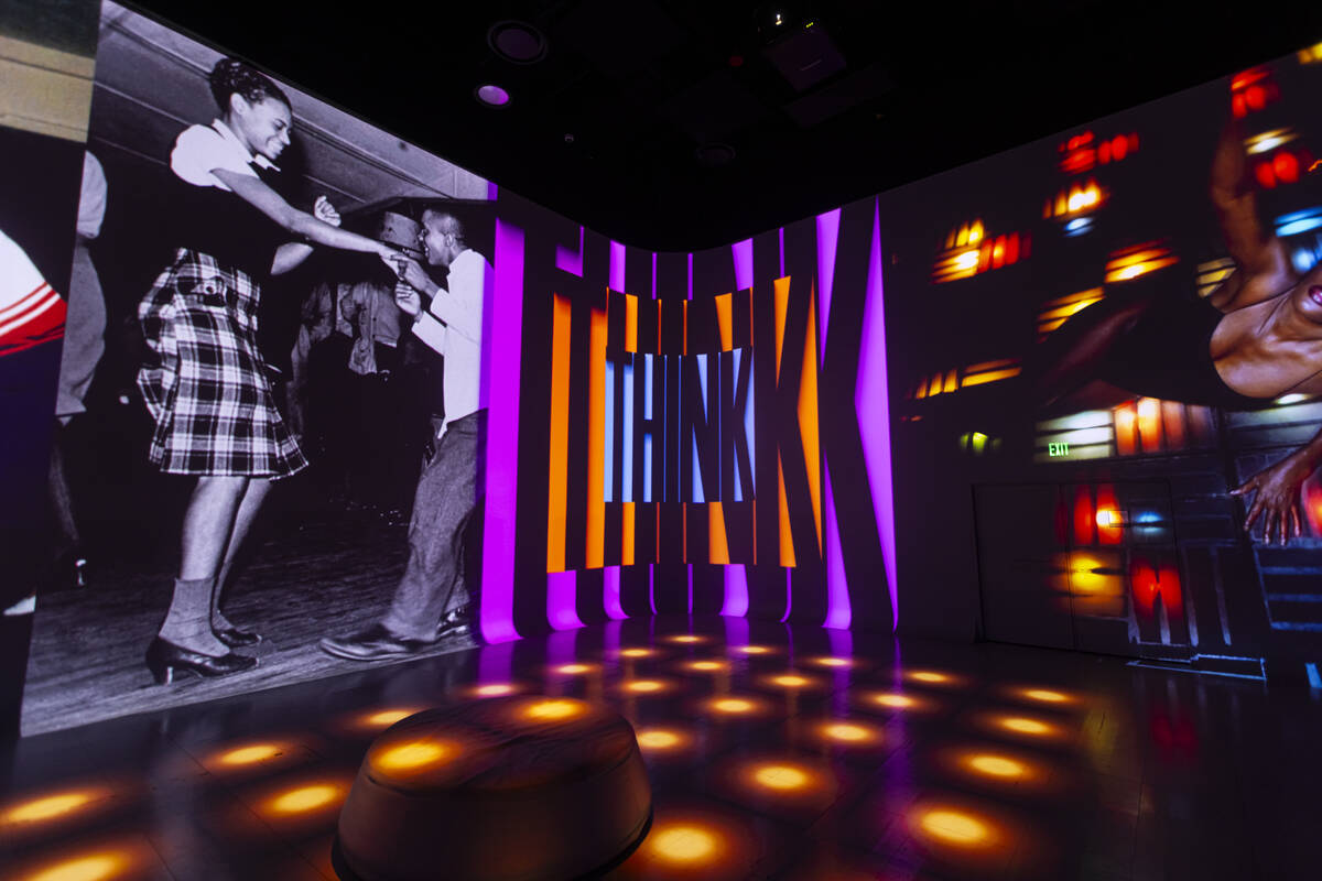 Images of people dancing to music are seen during a preview of “Rolling Stone Presents: ...