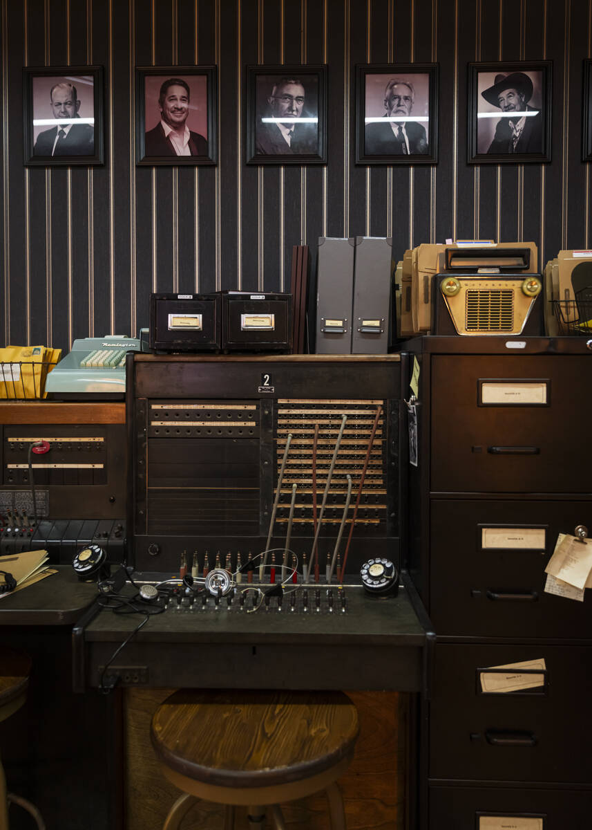 Items in the switchboard room at the John Wick Experience at Area15 on Thursday, March 13, 2025 ...
