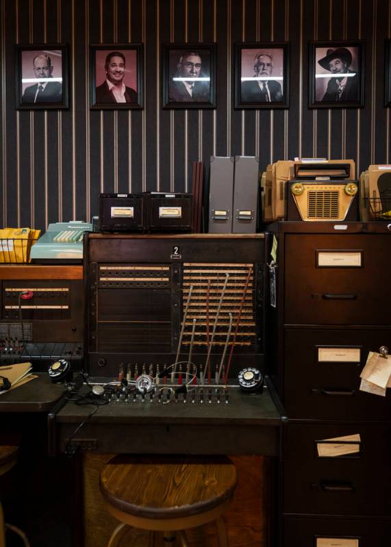 Items in the switchboard room at the John Wick Experience at Area15 on Thursday, March 13, 2025 ...