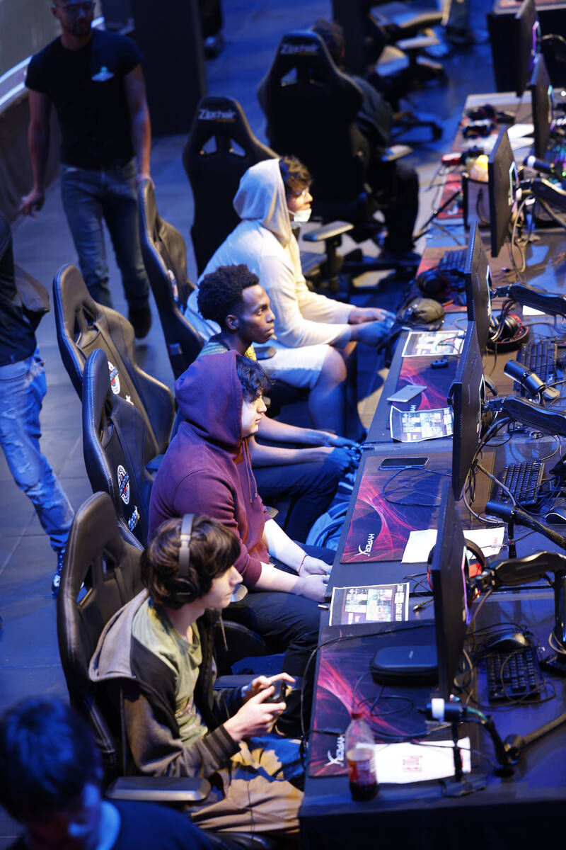 Players attend a weekly tournament called "Knockdown" of fighting games, Friday, Sept ...