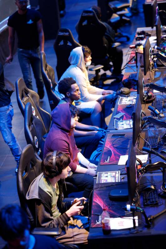 Players attend a weekly tournament called "Knockdown" of fighting games, Friday, Sept ...